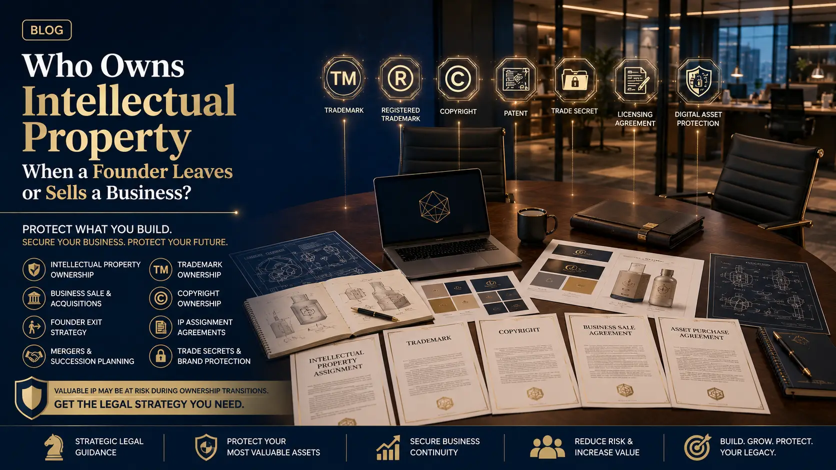 Who Owns the Intellectual Property When a Founder Leaves or Sells a Business?